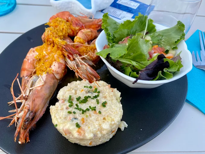 Gambas royales grillées