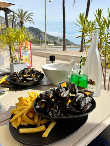 Moules marinières et frites maison